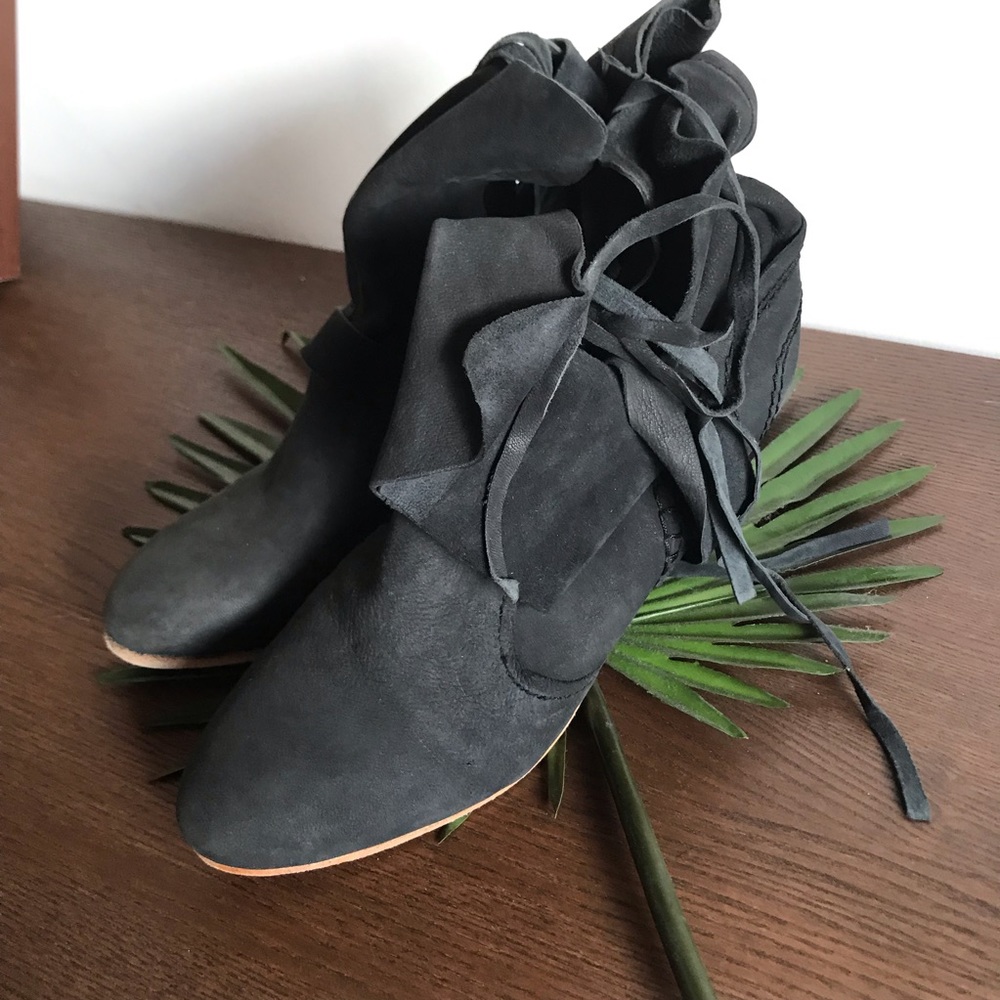 Free People Grey Moonshine Ankle Boot